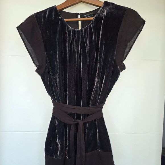 Chocolate brown velvet blouse - Picture 1 of 4